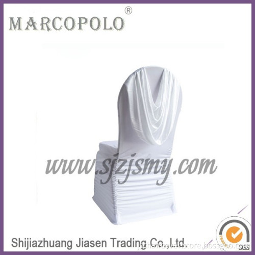 new design spandex wedding ruffled chair cover with valance